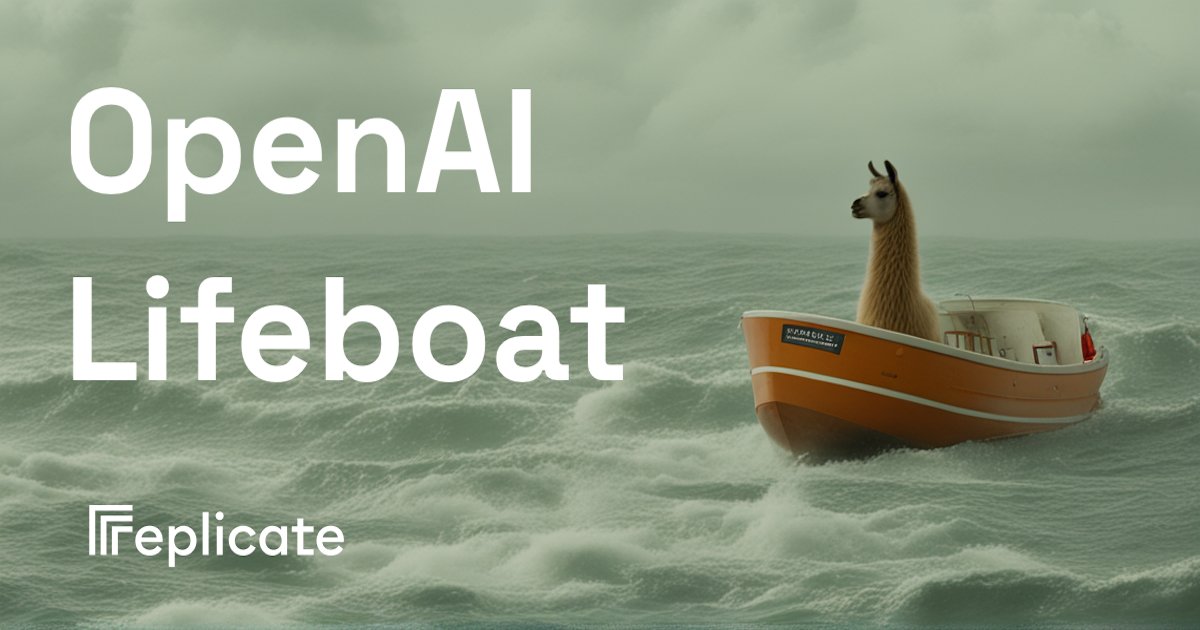 OpenAI Lifeboat by Replicate